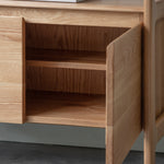 Madrid Mid-Century Scandi Open Display Unit | Oak