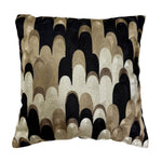 Taormi Art Deco Cushion | Black/Gold/Taupe | 45cm