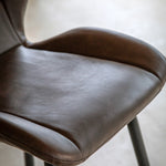 Manford Mid-Century Modern Stools | Brown | Set of 2