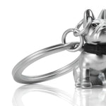 French Bulldog with Bow Tie Keyring