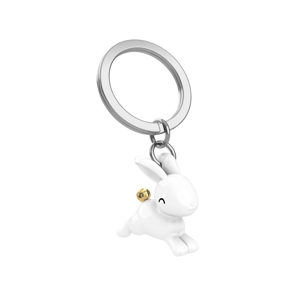Metal bunny keychain sale