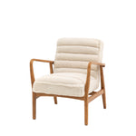 Datsun Mid-Century Modern Sheepskin Armchair | Cream