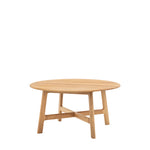 Madrid Round Mid-Century Scandi Coffee Table | Oak
