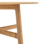 Madrid Round Mid-Century Scandi Coffee Table | Oak