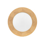 Milano Chevron Round Mirror | Oak