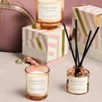 'Happy Birthday' Mini Votive & Reed Diffuser Gift Set | Peach Rose & Sweet Mandarin