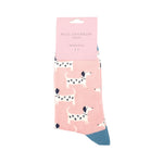 Women's Sausage Dog Socks | Bamboo | Dusky Pink