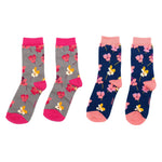 Women's Viola Socks Box | Bamboo | Set of 2