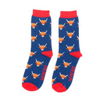 Men's Highland Cow Socks | Bamboo | Navy