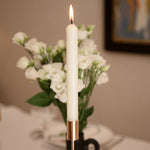 Straight Dinner Candle | White | 22cm