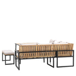 Outdoor Naples Corner Dining Set | Natural