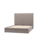 Naunton Fabric Bed with Drawer | Smoke