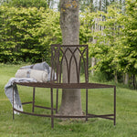 Outdoor Alberoni Tree Bench | Distressed Brown