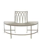 Outdoor Alberoni Tree Bench Seat | Distressed White