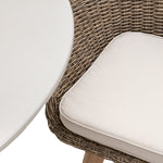 Outdoor Avena 4 Seat Round Dining Set | Natural