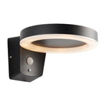 Outdoor Solar Powered Ebro Wall Light | Black