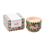 A Dopo Tiger Ceramic Candle | Pink & Green | Black Cedar & Fig | 680g