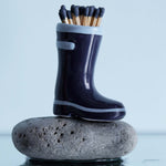 Wellington Boot Matchstick Holder with 25 Matches | Navy