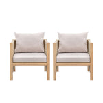 Outdoor Paros Chairs | Natural | Set of 2