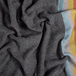 'Artist Stripe' Blanket Scarf | Grey | Wool/Cashmere