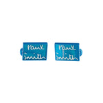 Men's Agate Logo Cufflinks | Blue