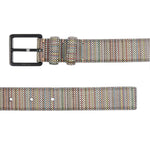 Men's Coated Canvas 'Signature Stripe' Belt