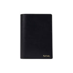 Men's Leather 'Signature Stripe' Interior Passport Holder | Black
