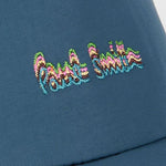 Men's Logo Embroidered Baseball Cap | Blue & Green