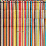 Men's Leather 'Signature Stripe' Card Wallet | Black