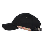 Men's 'Signature Stripe' Trim Baseball Cap | Black