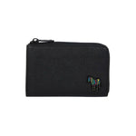 Men's Zip 'Zebra' Wallet | Black