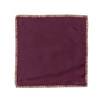 Men's Silk 'Signature Stripe' Pocket Square | Maroon