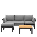 Outdoor Pescara Lounge Set | Charcoal