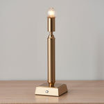 Trobridge Cordless Table Lamp Base | Brushed Aged Brass