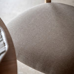 Hatfield Retro Upholstered Dining Chairs | Natural Oak | Set of 2