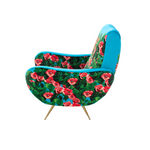Roses Padded Armchair | Seletti Wears Toiletpaper | Blue