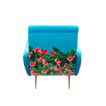 Roses Padded Armchair | Seletti Wears Toiletpaper | Blue