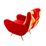 Honey Padded Armchair | Seletti Wears Toiletpaper | Red