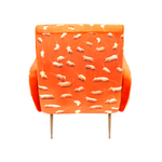 Kitten Padded Armchair | Seletti Wears Toiletpaper | Orange