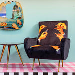 Lipsticks Padded Armchair | Seletti Wears Toiletpaper | Black