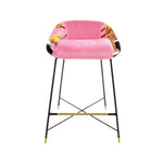 Lipsticks Padded High Bar Stool | Seletti Wears Toiletpaper | Pink