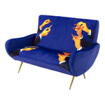 Lipsticks Two Seater Sofa | Seletti Wears Toiletpaper | Blue