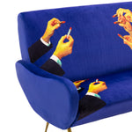 Lipsticks Two Seater Sofa | Seletti Wears Toiletpaper | Blue
