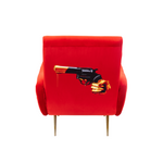 Revolver Padded Armchair | Seletti Wears Toiletpaper | Red