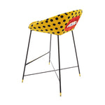Sh*t Padded High Bar Stool | Seletti Wears Toiletpaper | Yellow