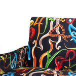 Snakes Three Seater Sofa | Seletti Wears Toiletpaper | Black