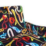 Snakes Two Seater Sofa | Seletti Wears Toiletpaper | Black