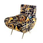 Trumpets Padded Armchair | Seletti Wears Toiletpaper | Black