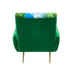 Volcano Padded Armchair | Seletti Wears Toiletpaper | Green