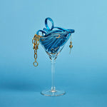 Manhattan Metallic Blue Shoelaces | 120cm